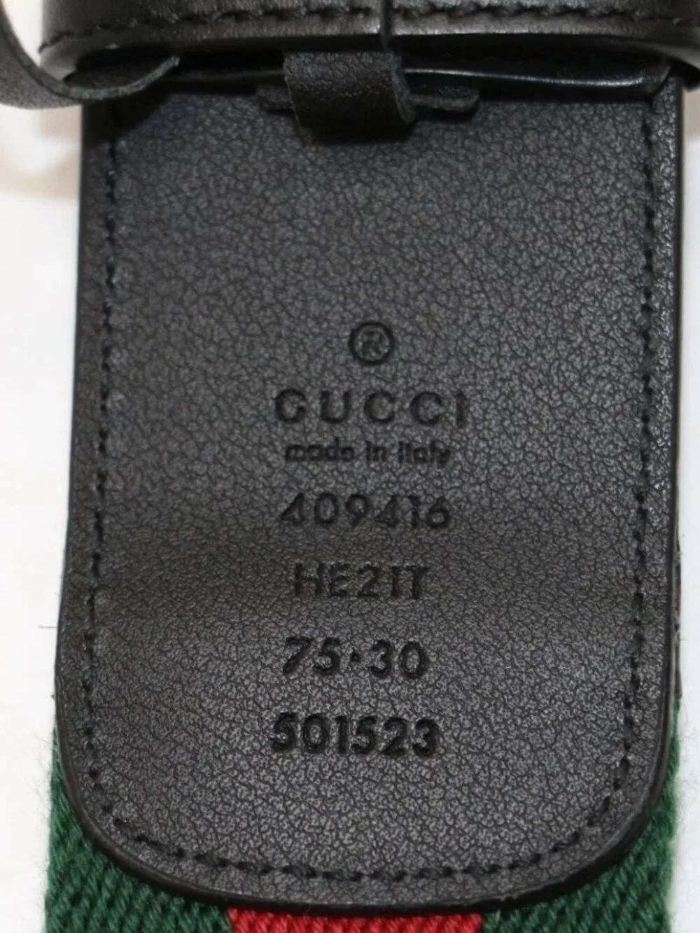 Gucci GG Marmont Web Belt Canvas Leather Size 70X30 - Green/Red/Black/Gold